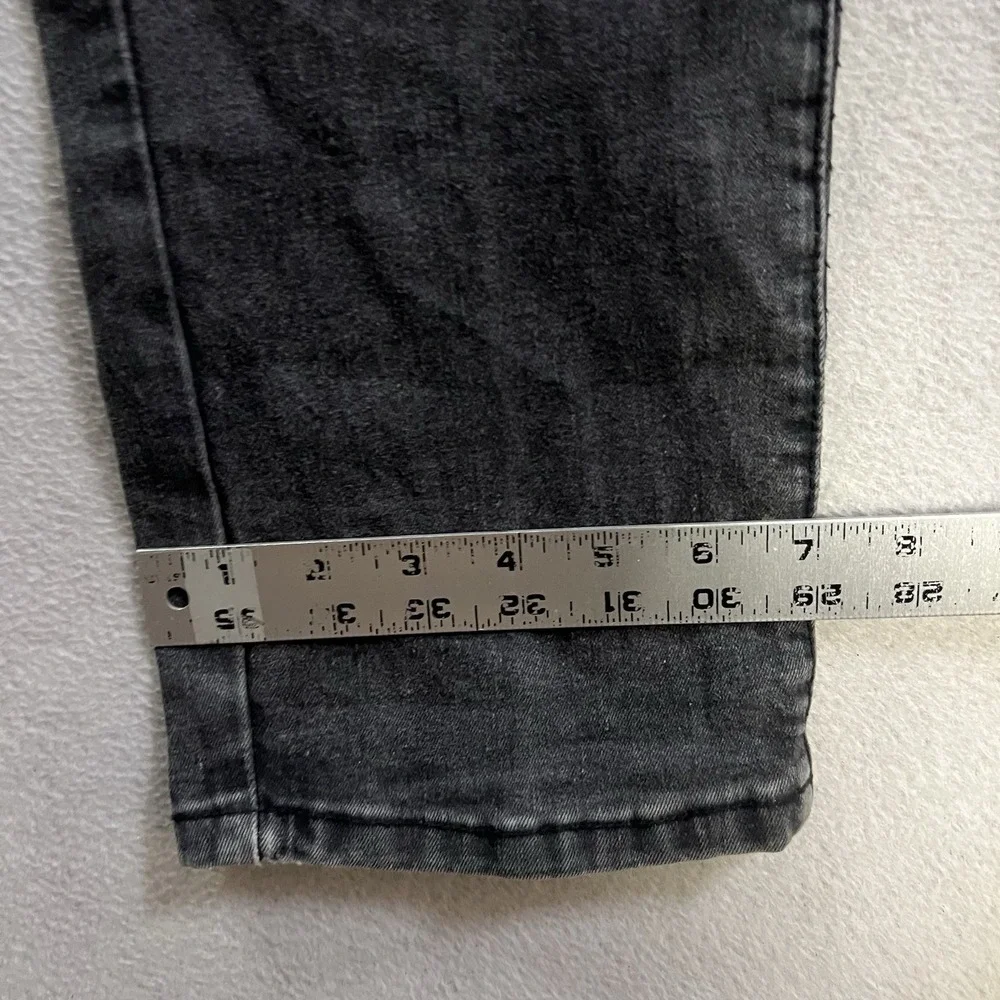 Balmain Paris Moto Biker Jeans Made in Italy Men's Size 38x31 Black Denim Slim